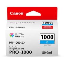 Cartuccia Di Inchiostro Cyan Canon Pfi-1000c Ad Alta Capacit Da 80 Ml Per Stampanti Pro 1000, Modello Co04637