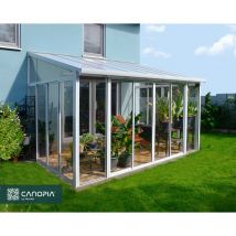 Chalet&jardin - Canopia San Remo Pérgola Cerrada De Aluminio 3X4.4 m Blanco