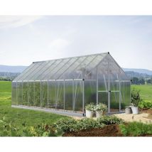 Palram-canopia - Canopia Essence Doppio Strato Serra Da Giardino in Policarbonato 607X244X229 cm Argento