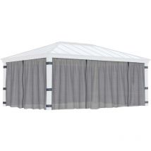 Moustiquaires pour tonnelle de jardin Dallas Pour tonnelle 4.3 x 6 m