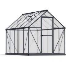 Palram - Canopia Aluminium Gewächshaus Mythos 610 Grau 306x185x208 cm