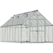 Palram-canopia - Serre de jardin en aluminium argent et polycarbonate Balance 11.9m²