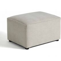 Bestmobilier - Canopy - pouf - en tissu texturé - beige