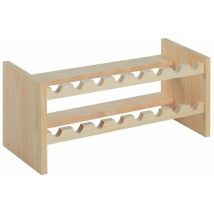 Kit cantinetta portabottiglie per vino in legno di pino naturale modulare 16 posti