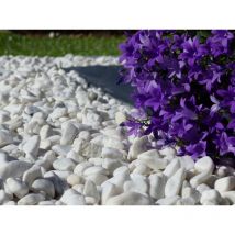 Classgarden - Canto Rodado Blanco Brillo 10-15 Pack 7 M² - 14 sacos - 280 kg