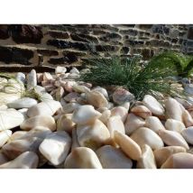 Classgarden - Canto Rodado Blanco Rosa 40-60 - Pack 10 sacos - 200 kg