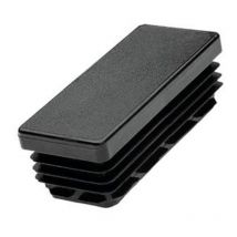 Cantonera rectangular 15x30mm interior negra , Cantonera de plástico para protección de mueblesRectangular 15x30mmPara interiorColor negro. - Fortaps