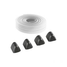 Key Automation - Caoutchouc de protection antichoc 900PROFT6, 12 m et capuchons (transparent)