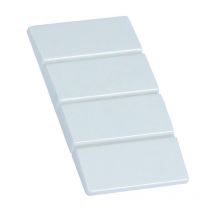 Tapa de enchufe Fanton para placas Blanco 23956