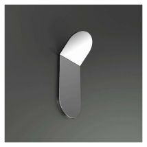 Cintre simple en acier poli avec fixation à vis Capannoli Easy YE109 55V des vis de fixation - Acier brillant