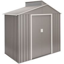 Hoggar - Casetta da giardino in metallo Wasabi 2,84m2 Nuuk - 10 anni di garanzia - 220x129x214cm. Capanno da giardino