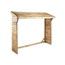 Capannone per legna 1,55 m3 - 2x0,50 m - H.1,85 m - Trattata - DREW2