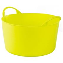 Plasvidavi - Capazo flexible Ø35x23cm de 12 litros de capacidad fabricado en plástico color verde pistacho