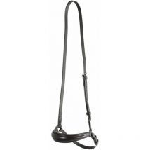 Supreme - Capezza chiudibocca German in cuoio con anelli: full, Nero