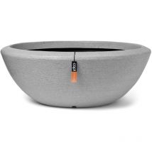 Bol à plantes bas Arc Granite 61x25 cm Ivoire Capi