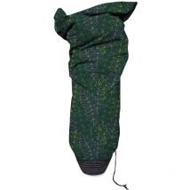 Capi - Cubierta para plantas pequeña estampado negro y verde 75x150 cm