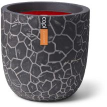 Capi - Macetero ovalado Clay gris antracita 43x41 cm