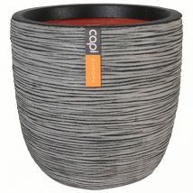 Capi Europe - Jardinière extérieure à nervures Gris anthracite 43x43 cm