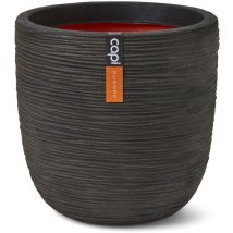 Capi - Macetero Nature Rib marrón oscuro 43x41 cm
