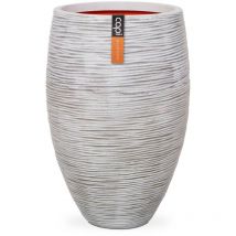 Capi Europe - Pot à fleurs Nature Rib élégant Deluxe 45x72 cm Ivoire Capi