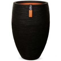 Vaso Nature Rib Deluxe Elegante 40x60 cm Nero KBLR1131 Capi