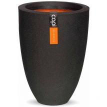 Vaso Urban Tube Elegante Basso 26x36 cm Nero KBL781 Capi
