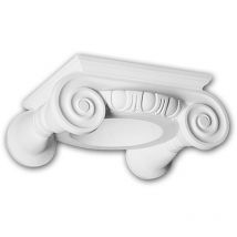 Profhome Decor - Capitel de columna 111004 Profhome Columna Elemento decorativo estilo iónico blanco