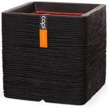 Fioriera Nature Rib Quadrata 40x40 cm Nero KBLR903 Capi