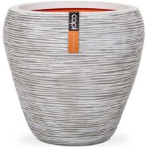 Capi - Pot à fleurs Nature Rib conique 42 x 38 cm ivoire KOFI362