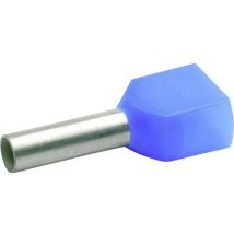 Klauke 87310 Capocorda Doppio 2.5 Mm² Parzialmente Isolato Blu 100 Pz.