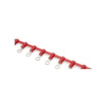 Capocorda occhiello concatenato rosso sez. 0.5-1.5 mmq foro 4 esterno 7 mm