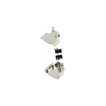 Capot Sub-d 25 Pôles Mh Connectors 6560-0146-13 Plastique, Métallisé 45 ° Argent 1 Pc(s) D16287