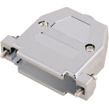 Capot sub-d 9 pôles Mh Connectors 2360-0105-01 plastique, métallisé 180 ° argent 1 pc(s) D16001