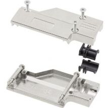 Capot sub-d 9 pôles Mh Connectors 6560-0501-01 métal 90 ° argent 1 pc(s)