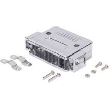 Capot sub-d 25 pôles Bkl Electronic 10120078 plastique, métallisé 180 ° argent 1 pc(s) D99505
