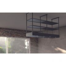 Cappa isola Mensola 146x50 cm. – Nera – 900 m3/h - Baraldi