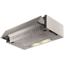 Samet - Cappa da incasso 90 cm estraibile colore alluminio
