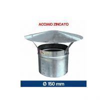 Cappello Cappa Cinese Para Pioggia Fumaiolo Stufa Camino Acciaio Zincato 22507v 150 (16105)