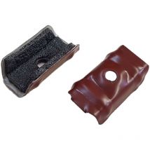 Cappellotto 50x15 rs rosso siena con guarnizione per lamiera - 100pz