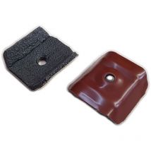 Cappellotto 50x25 rs rosso siena con guarnizione per lamiera coibentata - 100pz