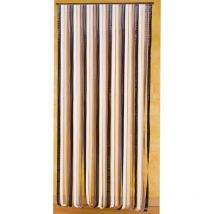 Türvorhang aus Kunststoffstreifen Braun/beige