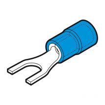 Confezione Capicorda Blu a forcella, vite 5 mm (100 PEZZI) - CEMBRE BF-U5