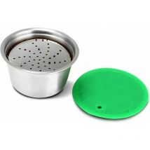 Famille - Capsule de café rechargeable en acier inoxydable réutilisable pour Nespresso Dolce Gusto pour café parfumé (capsule de café)
