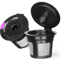 Capsules k réutilisables pour cafetières Keurig k Mini, k Elite, k Classic, k Compact, k Latte, k Select et toutes les cafetières 2.0 et 1.0, lot de
