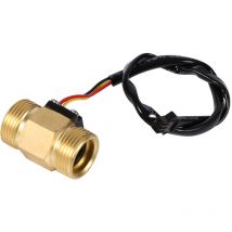 Rapanda - Capteur de débit d'eau liquide à filetage à effet Hall, en cuivre massif G3/4 'DN20mm, 2-45L/min, 1 pièce