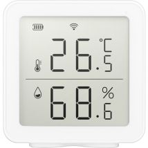 Lepmerk - Capteur de température et d'humidité Tuya WiFi Le capteur de température et d'humidité intérieur lié est compatible avec Alexa, mais ne