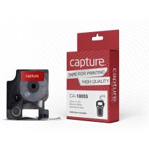 Capture - 12mm x 1.5m Black on White Heat Shrink Tape, 18055 (Heat Shrink Tape) (CA-18055)