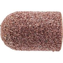 Capuchon abrasif policap D16xH26mm granulation 60 cylindrique à bout arrondi wrc marron