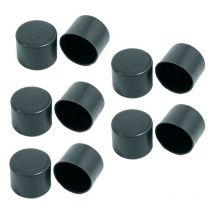 Estexo - 10 Capuchons de poteau de clôture en plastique ø 34 mm anthracite