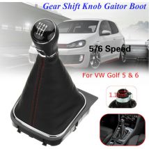 Car Auto Vehicle 5/6 Speed Gear Shift Knob Lever Leather Gaitor Gaiter Boot Cover For vw Golf 5 6